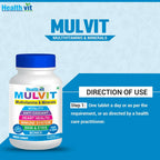 Healthvit Mulvit Multivitamins and Minerals Tablets | Grocsy