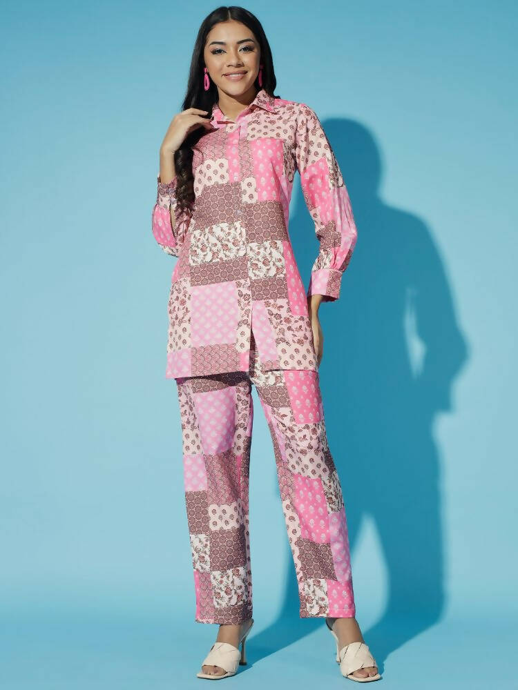 Myshka Women Multi - Printed Bling & Sparkly Co-Ords | Grocsy