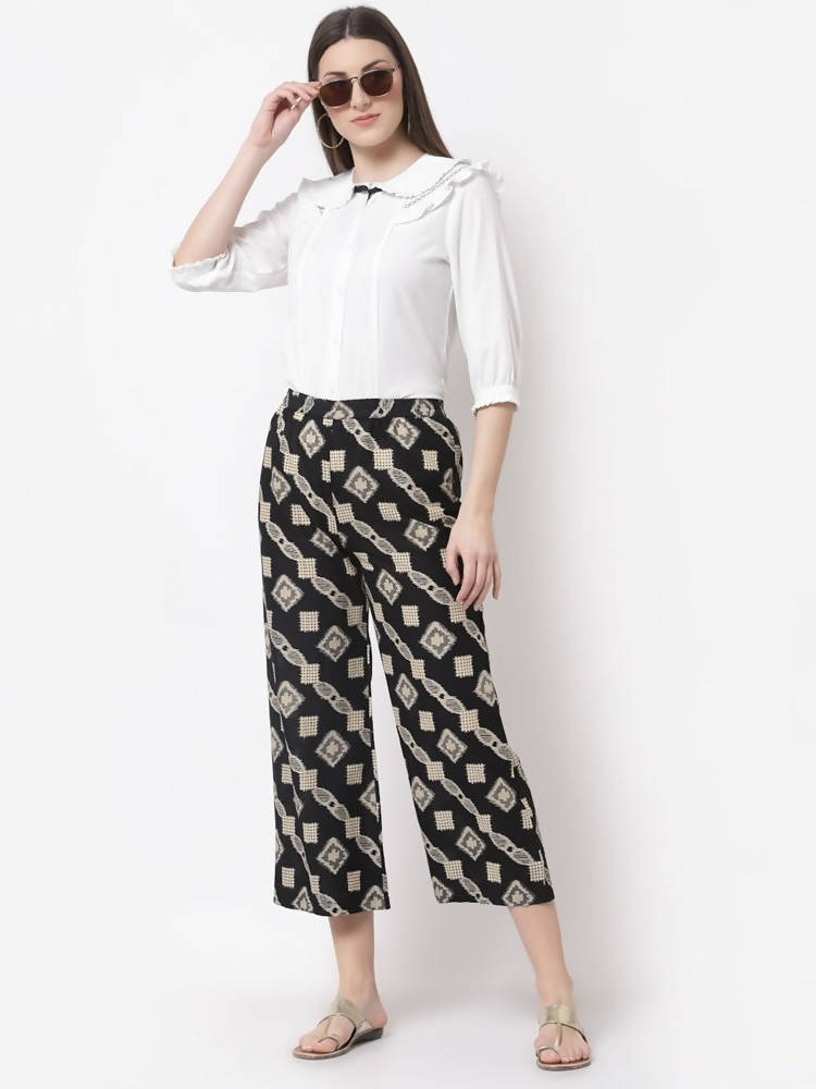 Myshka Multicolor Cotton Printed Palazzo | Grocsy
