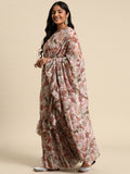 Ahalyaa Women's Traditional wear Saree - Pink | Grocsy