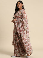 Ahalyaa Women's Traditional wear Saree - Pink | Grocsy