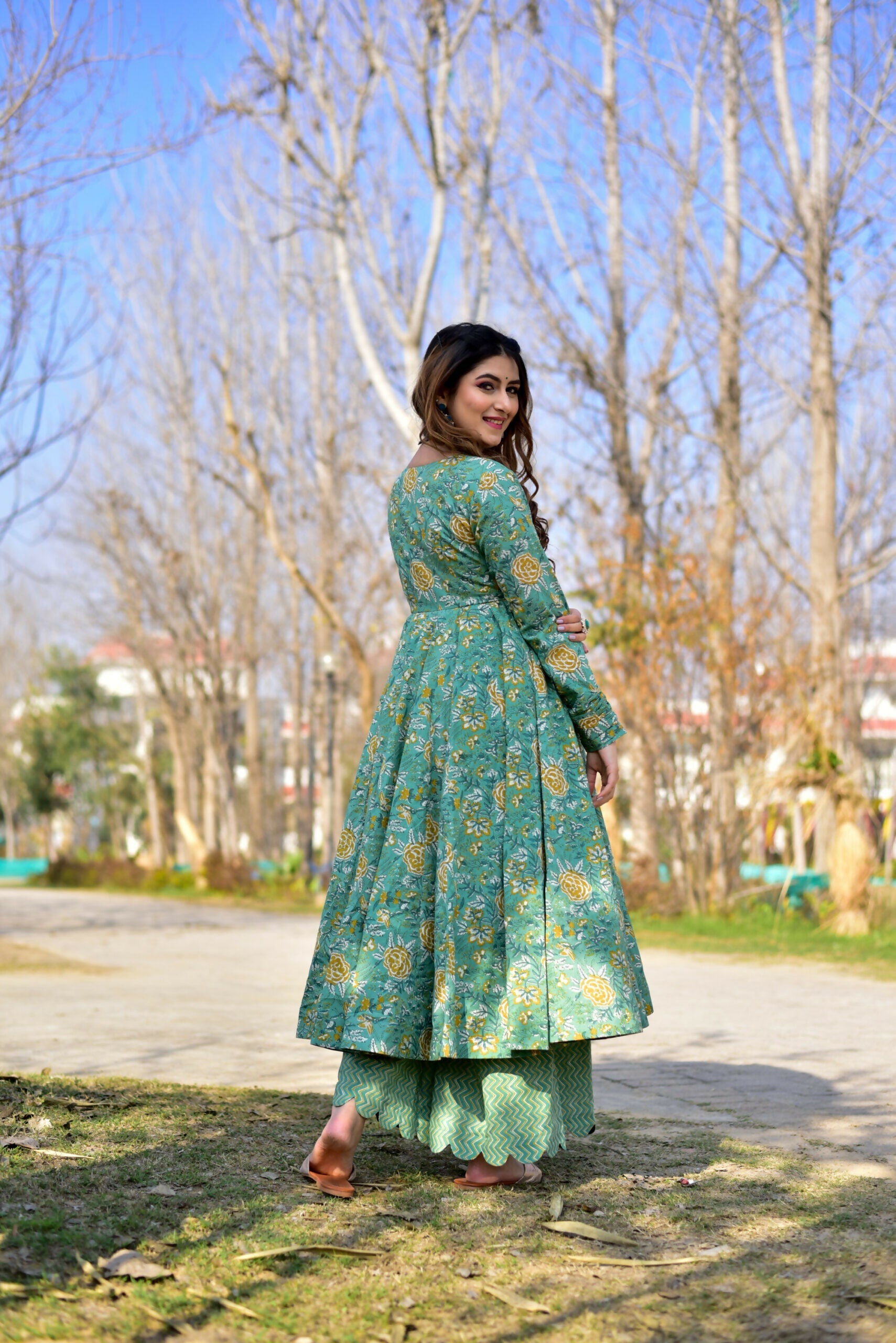 Aayaa Pure Cotton Silk Suit With Heavy Digital Print - Multi Color | Grocsy