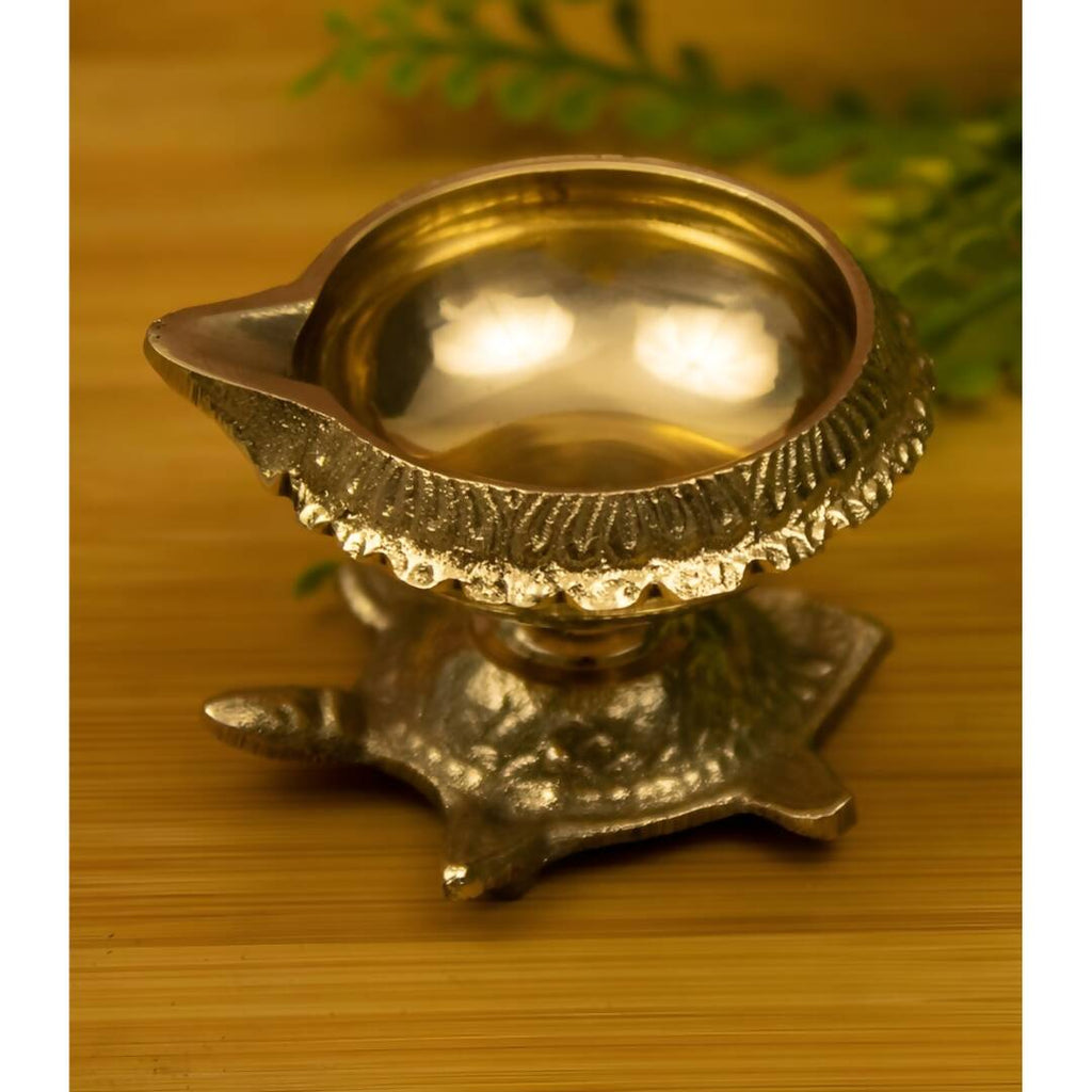 Spillbox Gold Toned Vasthu Deep Pooja Essentials | Grocsy