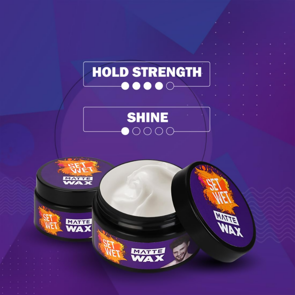 Set Wet Hair Wax For Men - Matte Wax | Grocsy
