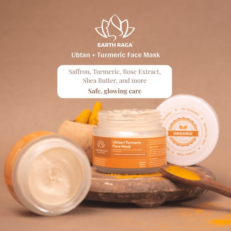 Earthraga Ubtan And Turmeric Face Mask | Grocsy