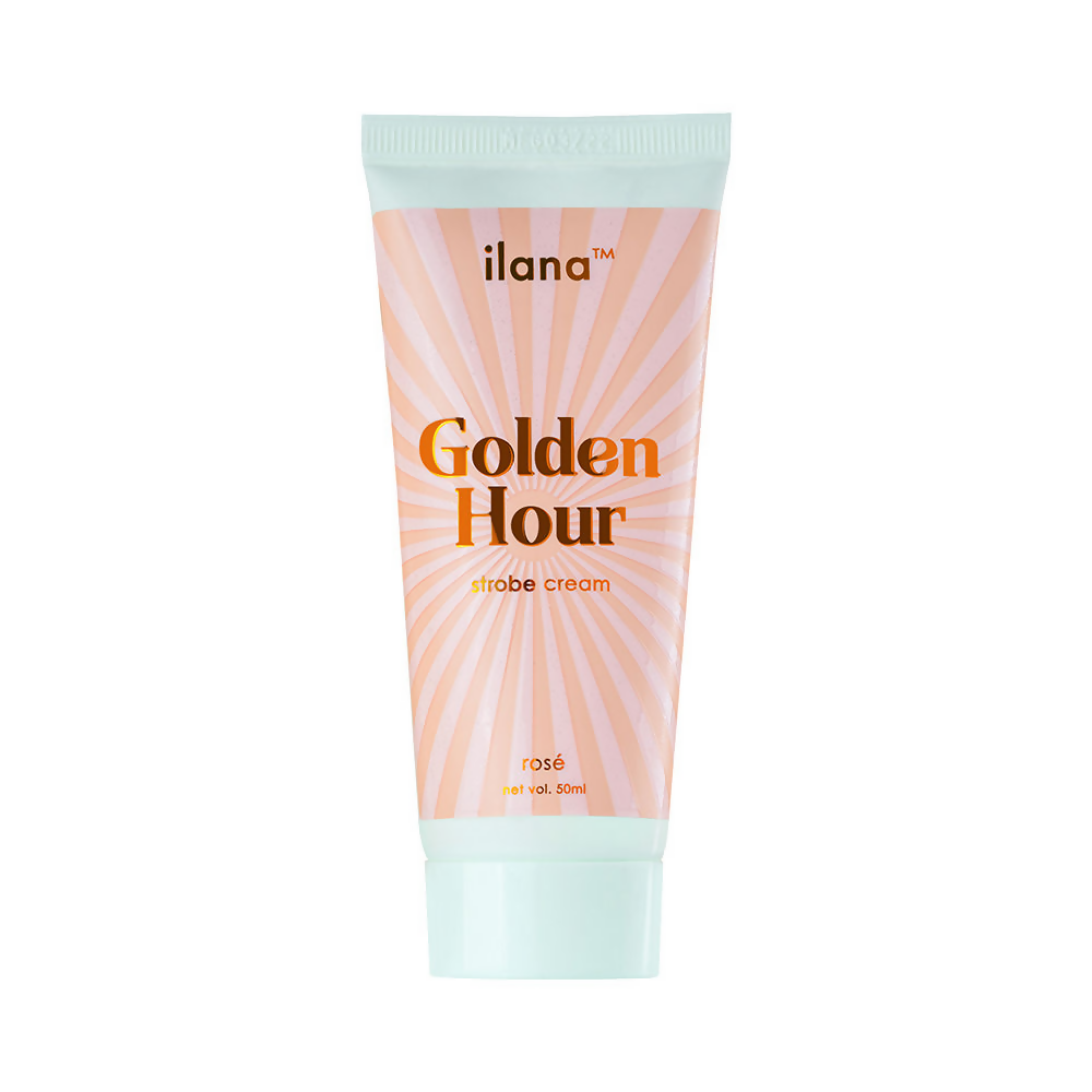 Ilana Golden Hour Shimmering Makeup Primer + Strobe Cream - Rose | Grocsy