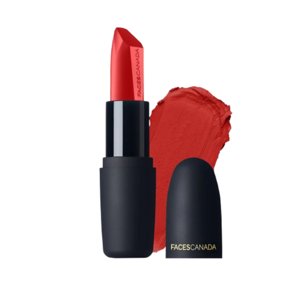 Faces Canada Weightless Matte Finish Lipstick - Bombshell Red 09 | Grocsy