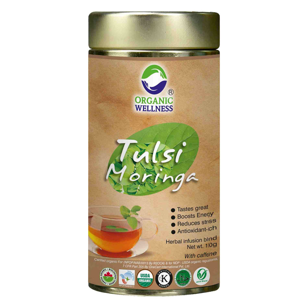 Organic Wellness Tulsi Moringa Tin Pack | Grocsy