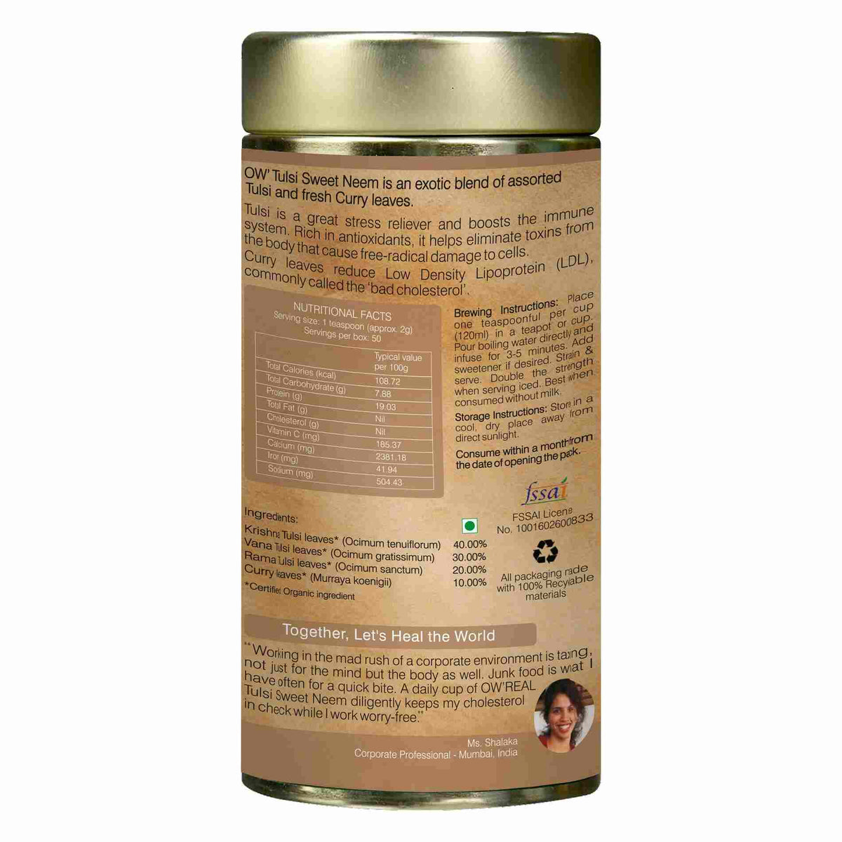Organic Wellness Sweet Neem Tin Pack | Grocsy