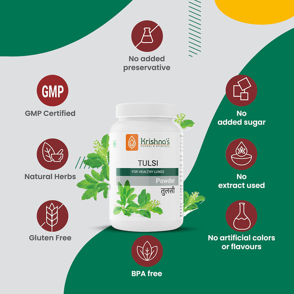 Krishna'S Herbal & Ayurveda Tulsi Powder | Grocsy