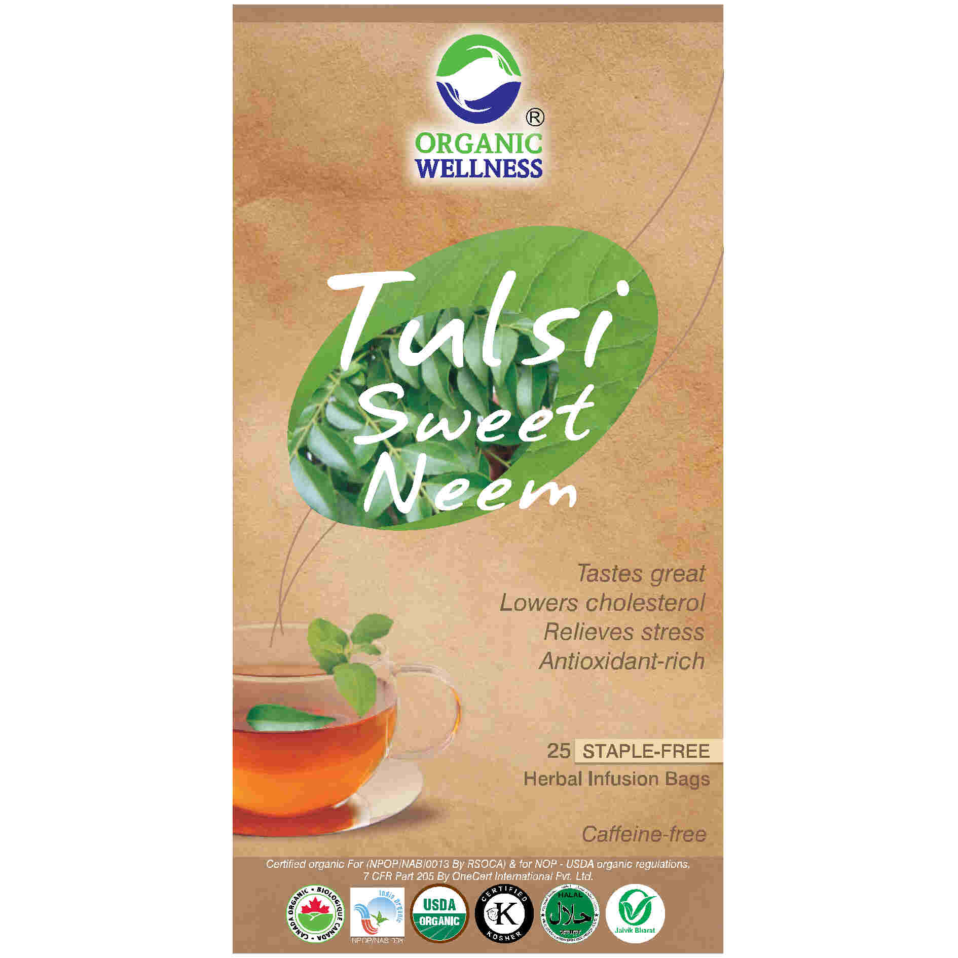 Organic Wellness Sweet Neem Teabags | Grocsy