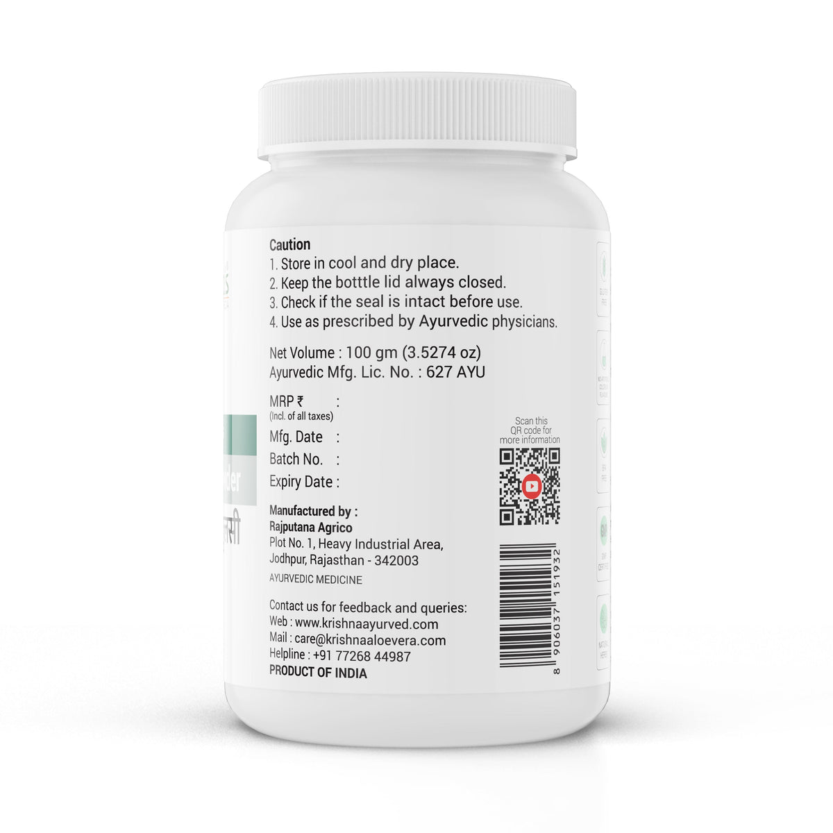 Krishna'S Herbal & Ayurveda Tulsi Powder | Grocsy
