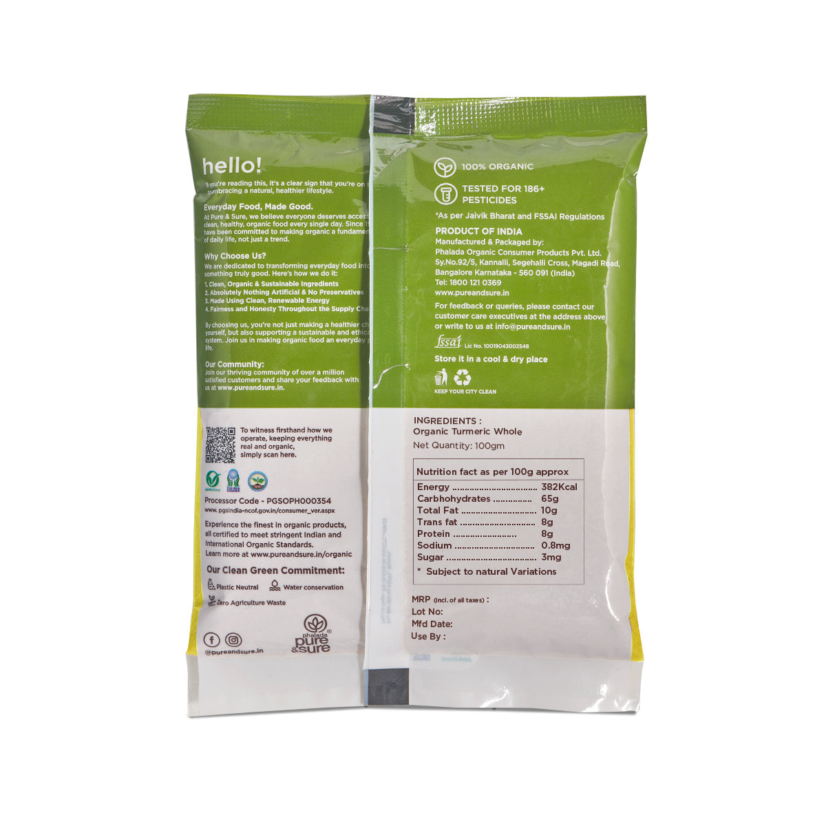 Pure & Sure Organic Turmeric Powder