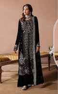 Anaita Black Velvet Suit with Embroidery Sequence Work | Grocsy