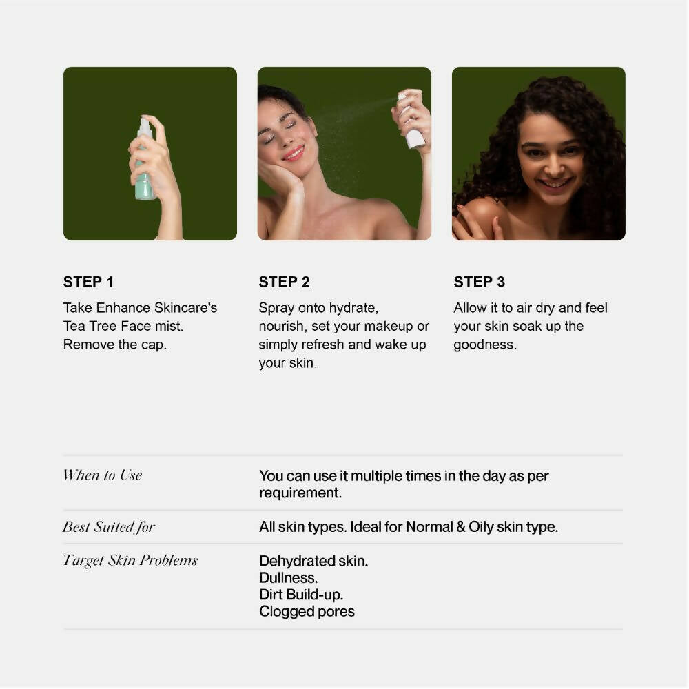 Enhance Skincare Tea Tree Face Mist | Grocsy