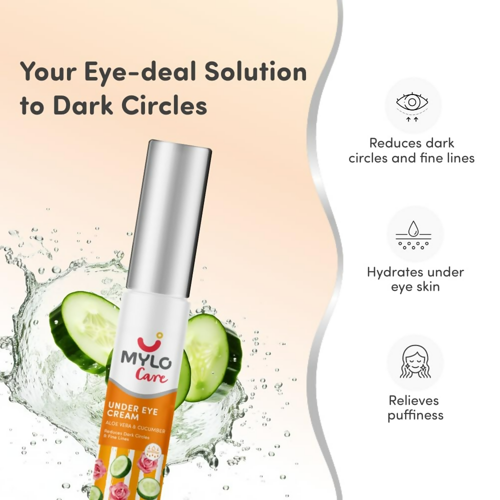 Mylo Care Under Eye Cream with Under Eye Roll-on | Grocsy