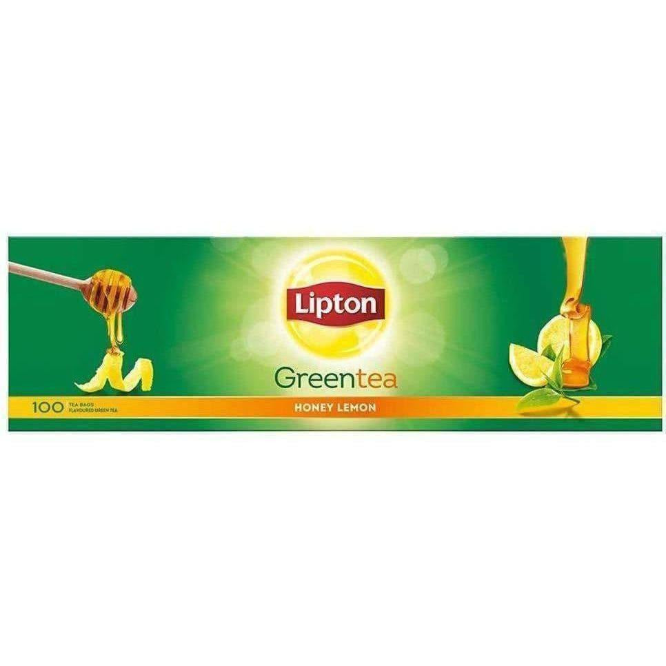Lipton Honey Lemon Green Tea Bags - 100 Tea Bags | Grocsy