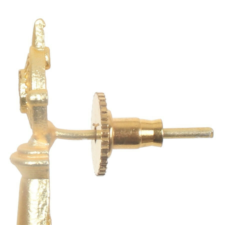Joban Fashion Women Matte Gold Brass Earrings | Grocsy
