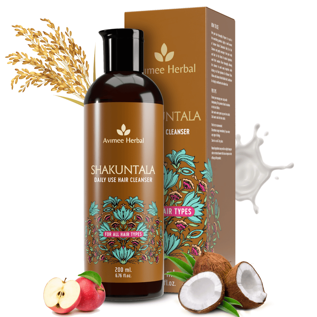 Avimee Herbal Shakuntala Hair Cleanser and Radha Hair Conditioner Combo For Silky, Shiny & Strong Hair | Grocsy