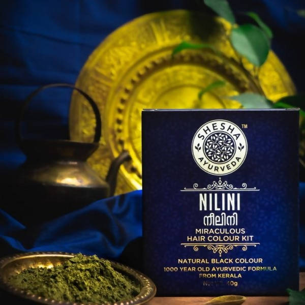 Shesha Ayurveda Nilini Miraculous Hair Color Kit | Grocsy