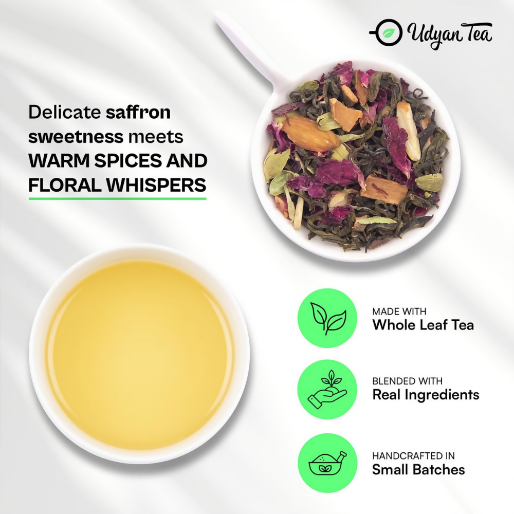 Udyan Tea Kashmiri Saffron Kahwa Green Tea | Grocsy