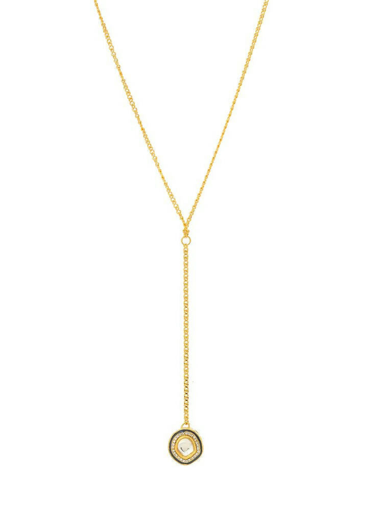 Gold Plated Kundan Necklace - Ruby Raang | Grocsy