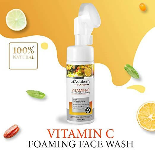 Astaberry Indulge Vitamin-C Foaming Face Wash | Grocsy