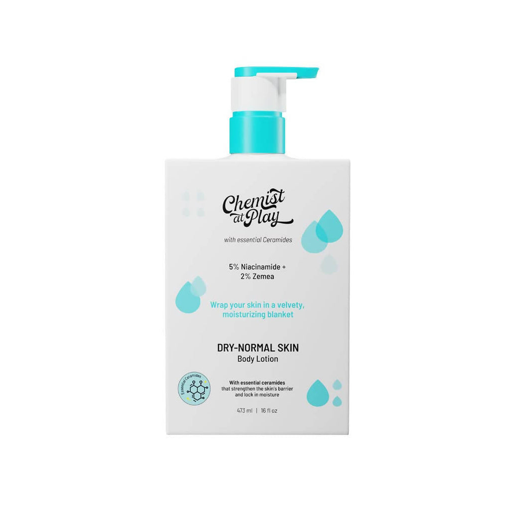 Chemist At Play Dry-Normal Skin Body Lotion with 5% Niacinamide + 2% Zemea For Deep Nourishment, Long Hydration | Grocsy