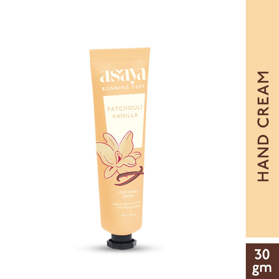 Asaya Patchouli Vanilla Hand Cream Softens Dry, Rough Hands For Men & Women | Grocsy