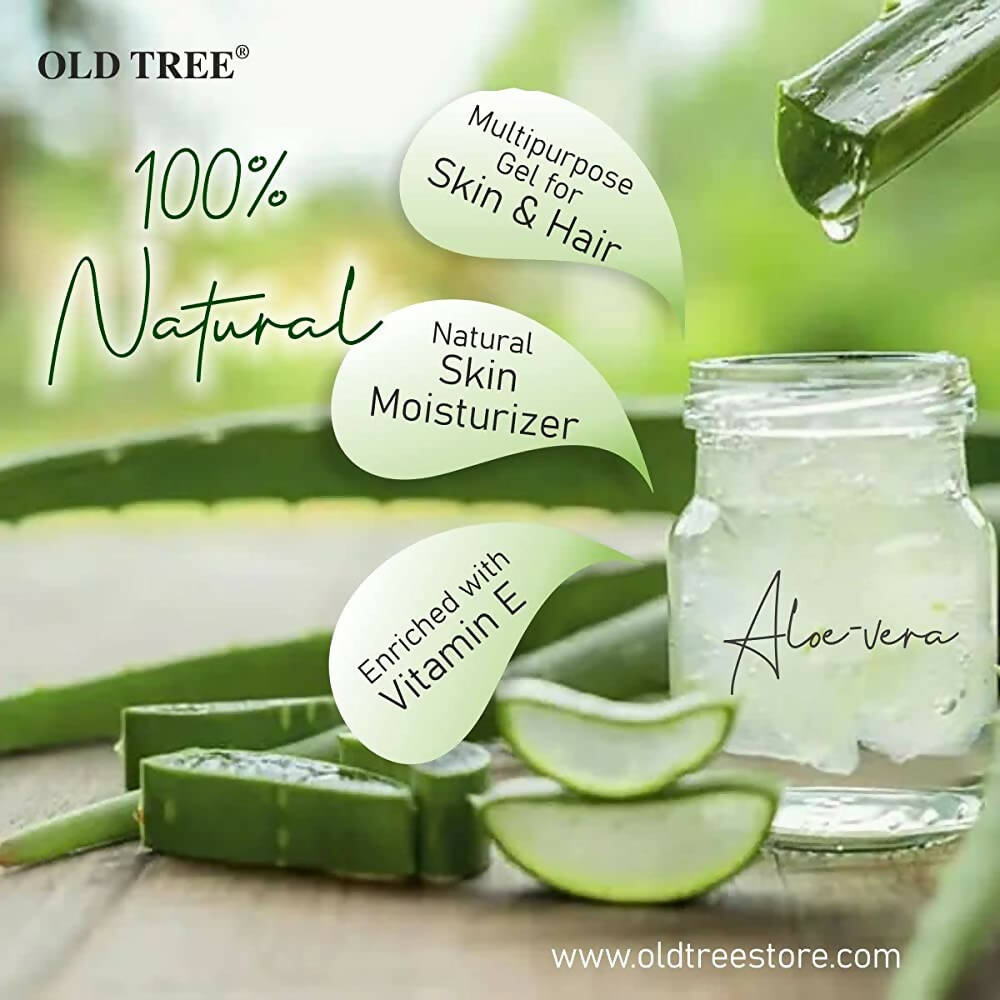 Old Tree Pure Aloe Vera Gel With Vitamin E | Grocsy