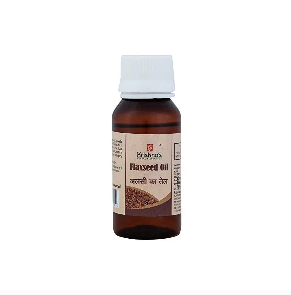 Krishna's Herbal & Ayurveda Flaxseed Oil | Grocsy