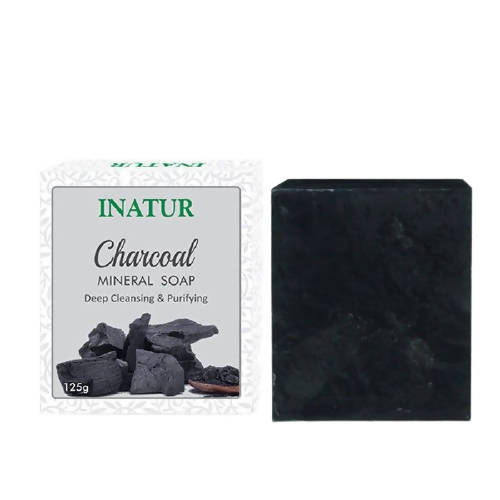 Inatur Charcoal Mineral Soap Deep Cleansing & Purifying | Grocsy