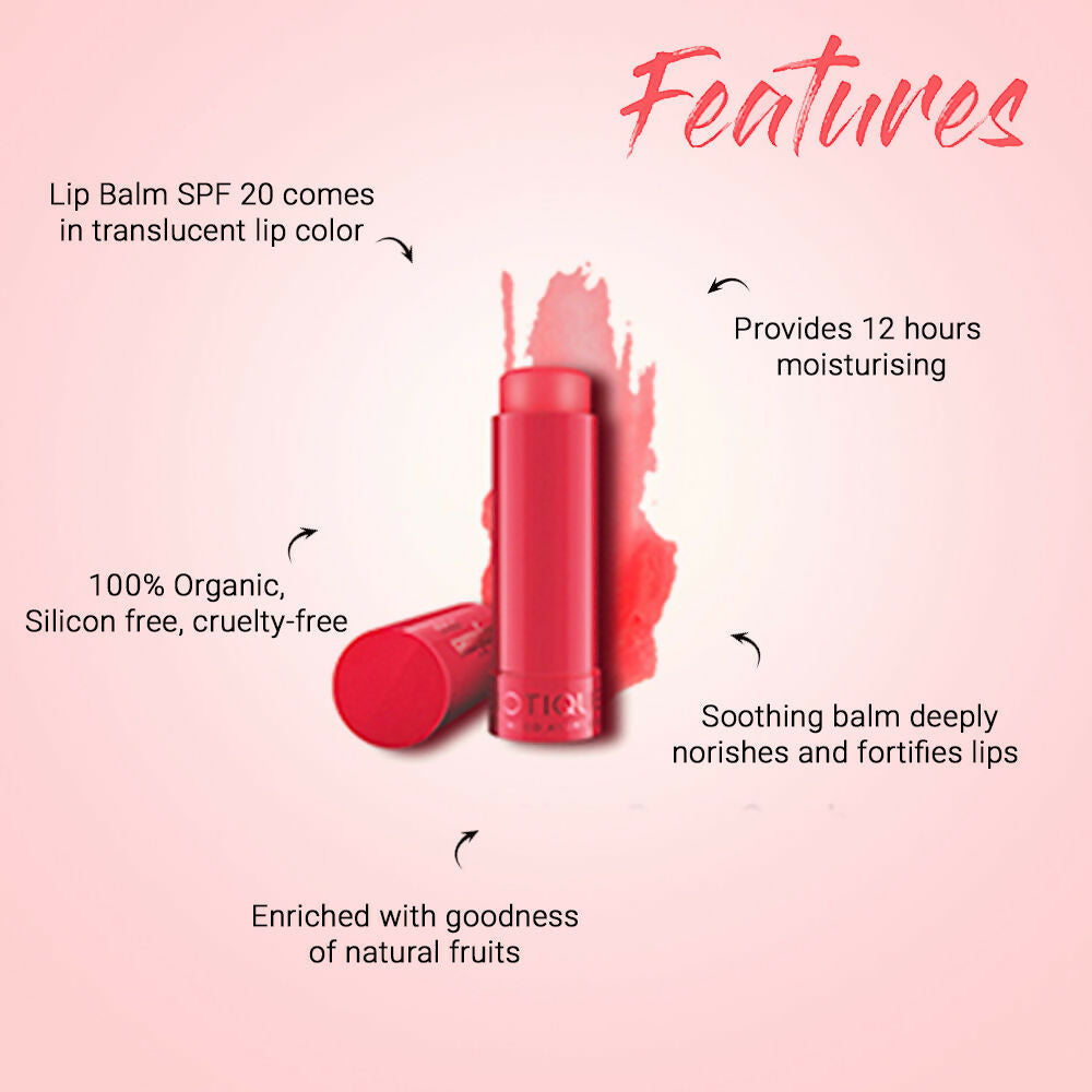 Biotique Lipshine Lip Balm SPF 20 - Berry | Grocsy