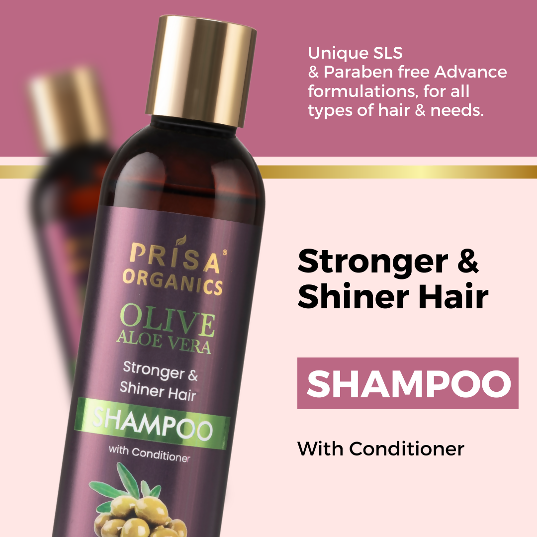 Prisa Organics Olive and Aloe Vera Shampoo | Grocsy