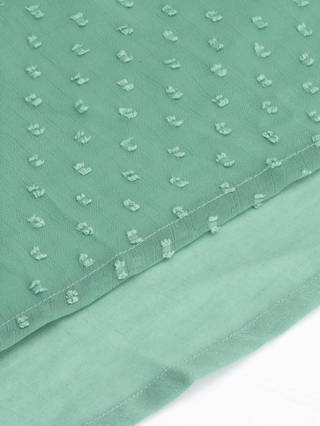 Janasya Women Green Solid Dobby Weave Kurta | Grocsy