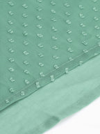 Janasya Women Green Solid Dobby Weave Kurta | Grocsy
