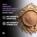 Carbamide Forte Organic Ashwagandha 1000mg Tablets | Grocsy