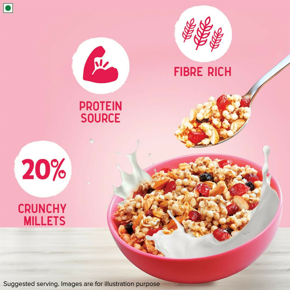 Tata Soulfull Millet Granola (Almonds & Cranberries) | Grocsy