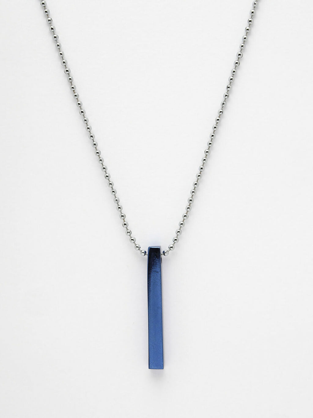 NVR Men's Set of 2 Gold & Blue Geomatric Pendent With Chain | Grocsy