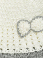 ChutPut Hand knitted Crochet Wool Dress For Baby Girls - White | Grocsy
