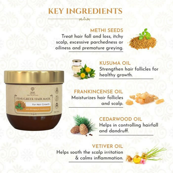 Khadi Essentials Fenugreek Hair Mask | Grocsy