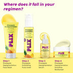 PLIX The Plant Fix Pineapple Depigmentation Regime With Face Wash, Toner, Serum & Moisturizer | Grocsy