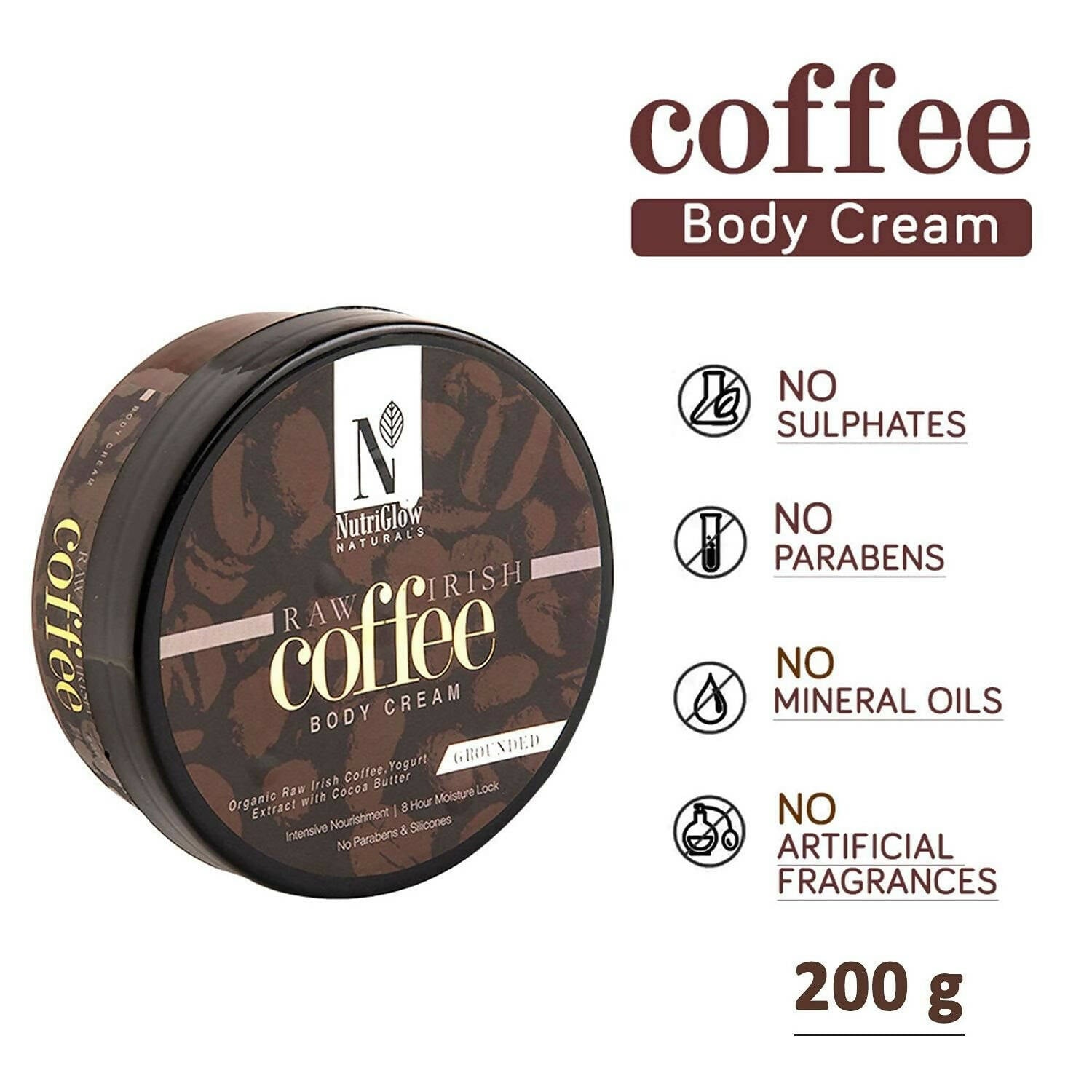 NutriGlow NATURAL'S Coffee Body Cream | Grocsy