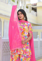 Designer Stylish Multi Ab Cotton Suit With Dupatta - Anbazaar | Grocsy