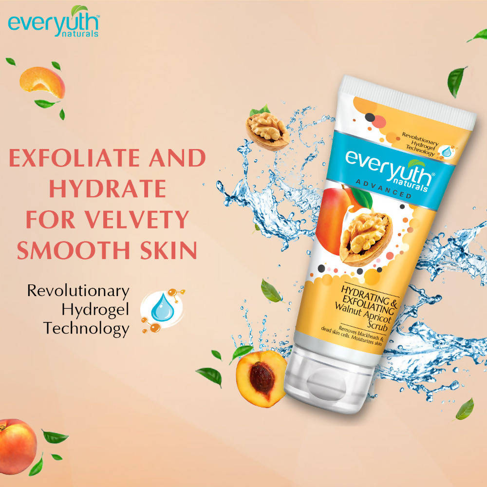 Everyuth Naturals Hydrating & Exfoliating Walnut Apricot Scrub | Grocsy