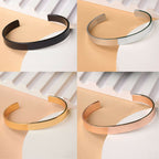 NVR Men's Set of 4 Multi Color Stainless Steel Cuff Bracelet