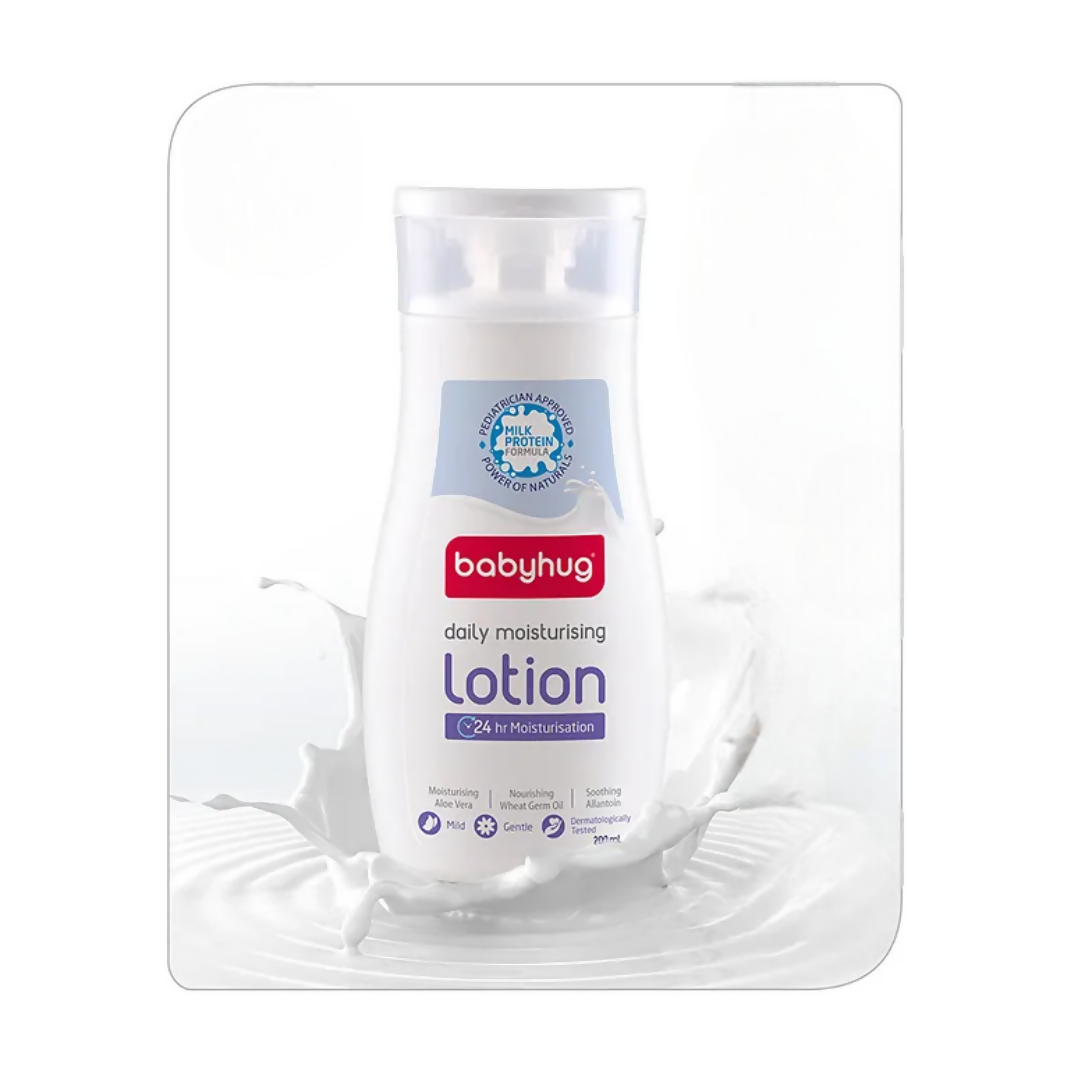 Babyhug Milk Protein Formula Daily Moisturising Milky Lotion | Grocsy