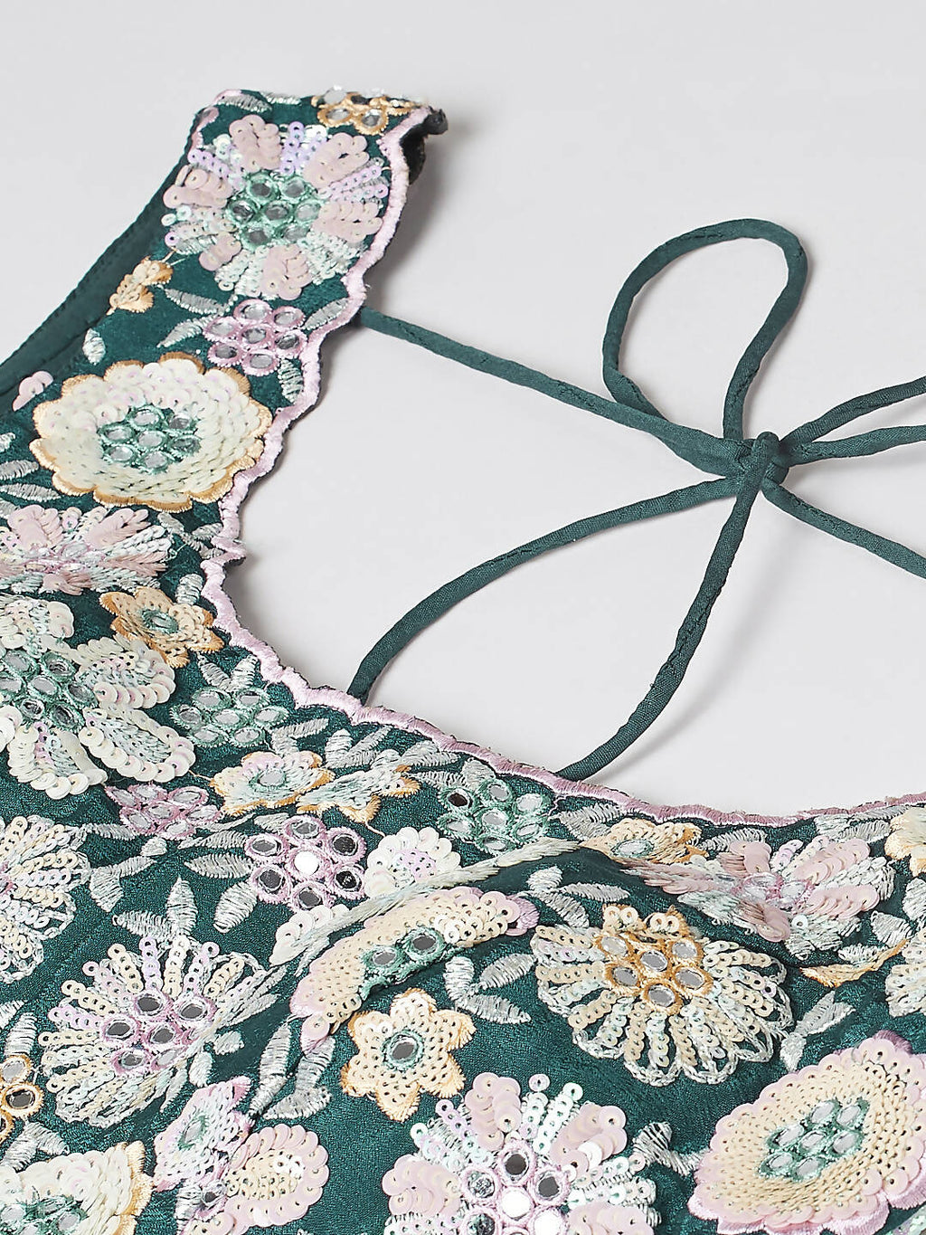 House of Panchhi Teal Georgette heavy Sequinse embroidery Lehenga choli & Dupatta | Grocsy