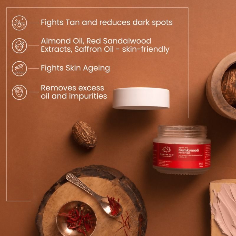 Earthraga Radiant Skin Kumkumadi Face Mask | Grocsy