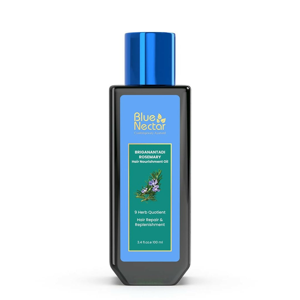 Blue Nectar Briganantadi Rosemary Hair Nourishment Oil | Grocsy